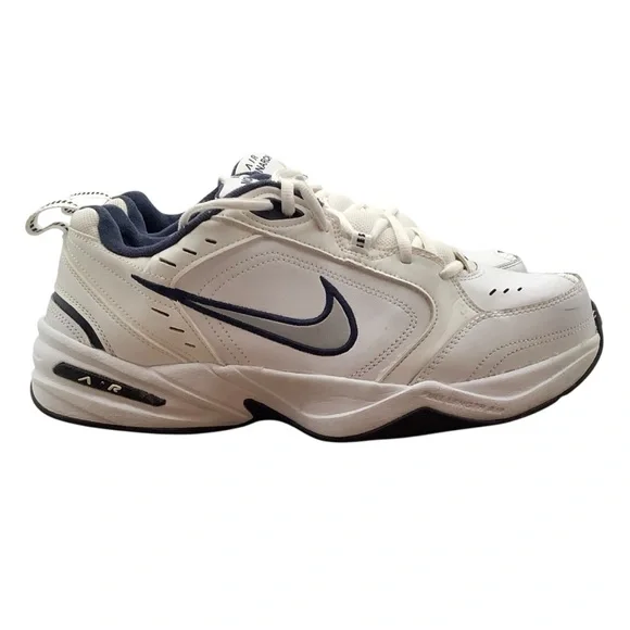 Nike‎ air Monarch white & Blue Sneakers size 11 Athletic Shoes